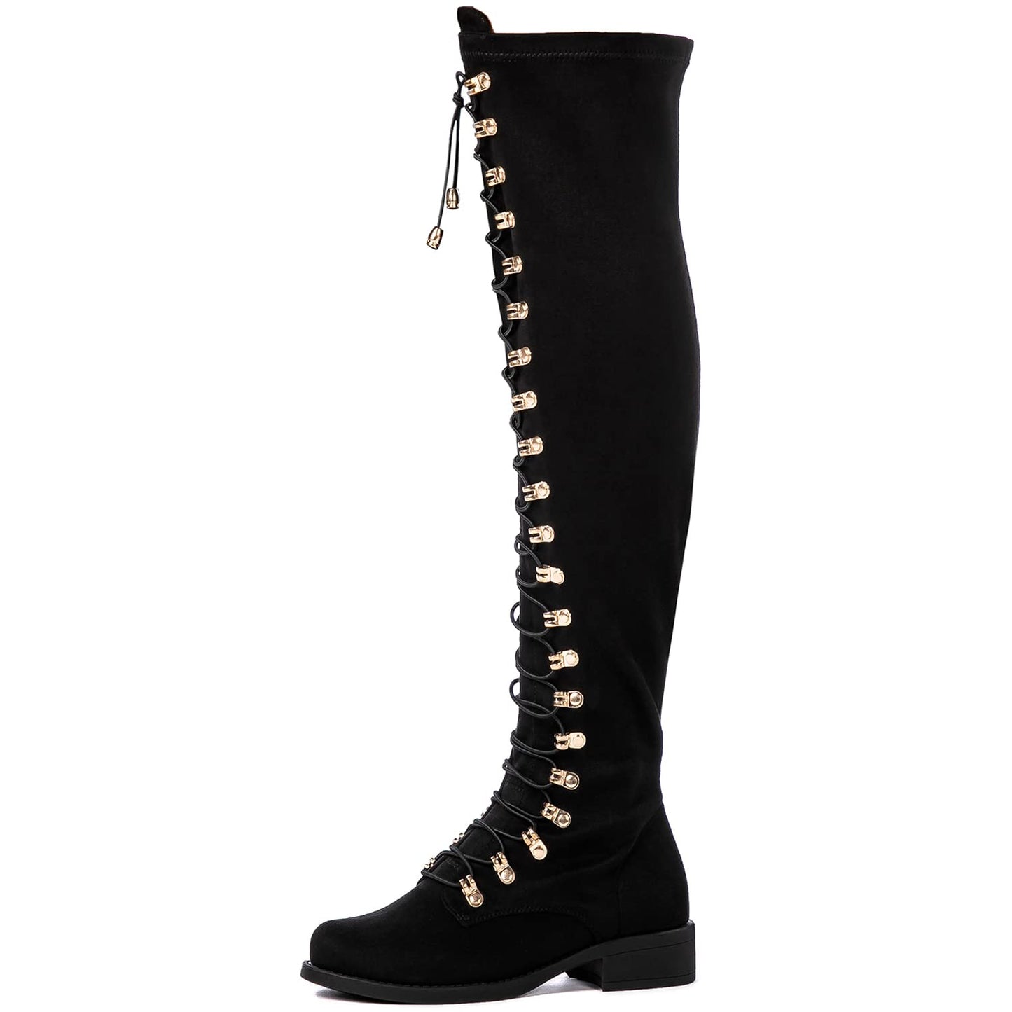 GLOBALWIN Women's Over The Knee Thigh High Tall Boots for Women Long Boots with Side Zipper