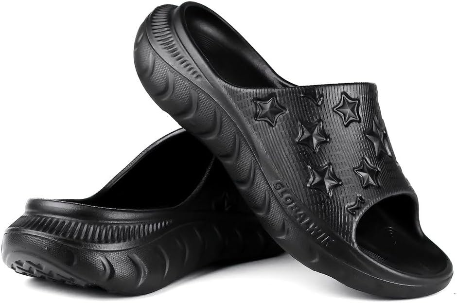 GLOBALWIN Sports Recovery Slides for Women Ava Sports Sandals With Comfortable Arch Support Indoor Outdoor Cloud Slippers Reduce Stress on Feet Lightweight Pillow Slides