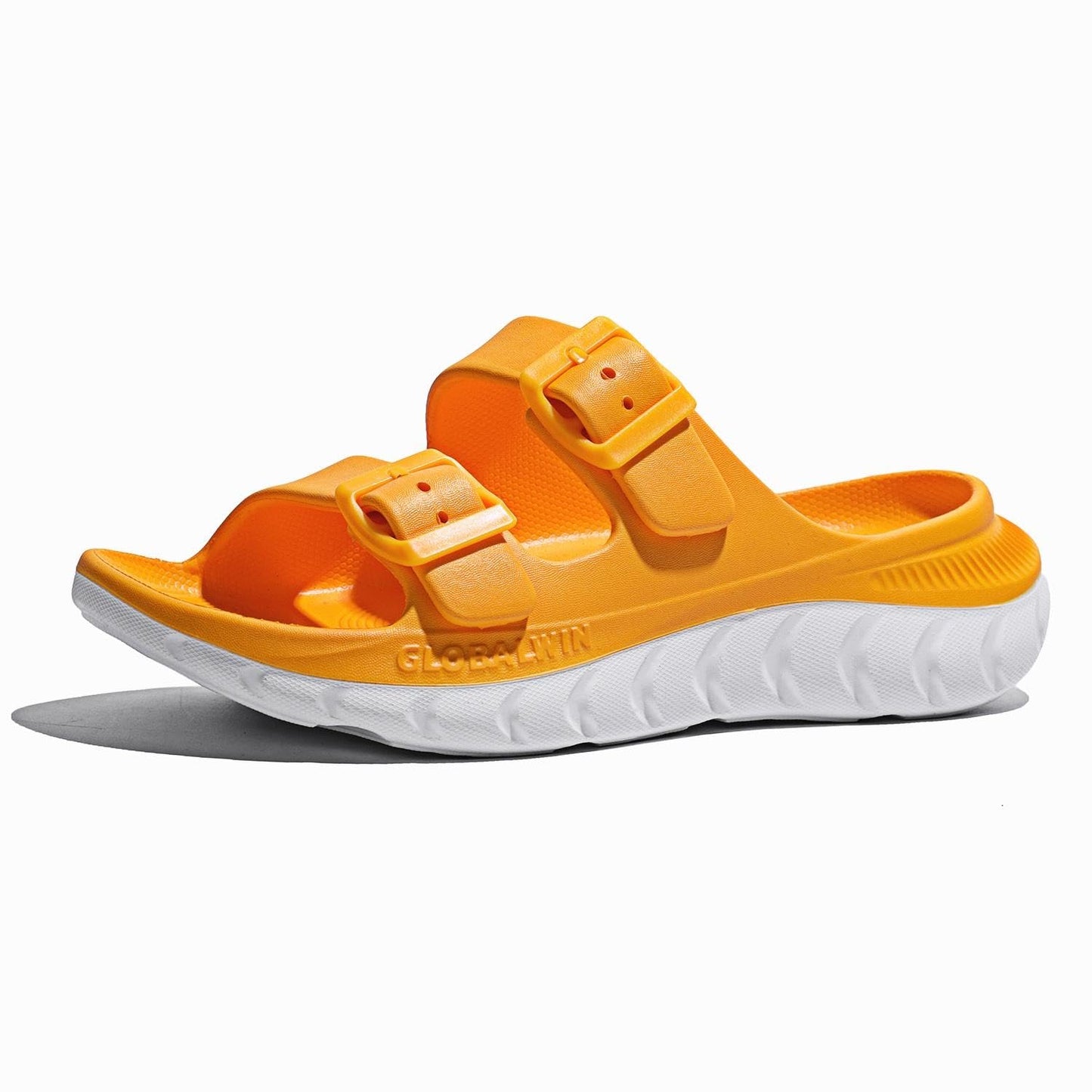 GLOBALWIN Recovery Slides For Women Mia Comfortable Sandals With Arch Support Indoor Outdoor Cloud Slippers Reduce Stress on Feet Lightweight