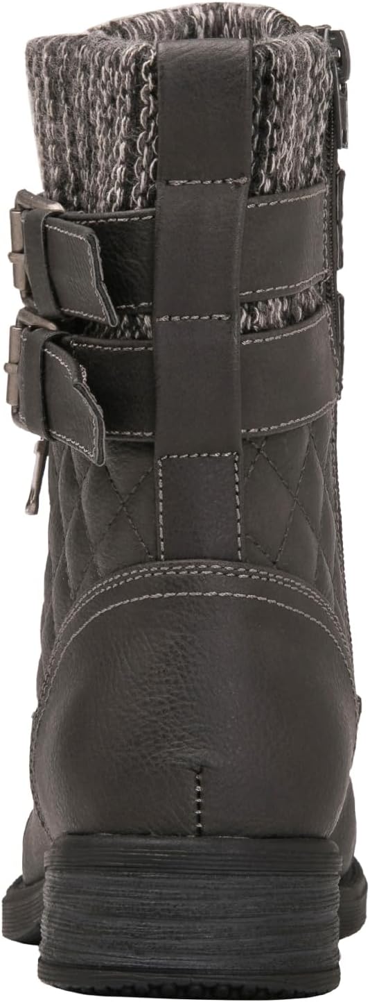 GLOBALWIN 1903 Women's Fashion Low Heels Lace Up Ankle Boots Combat Boots For Women