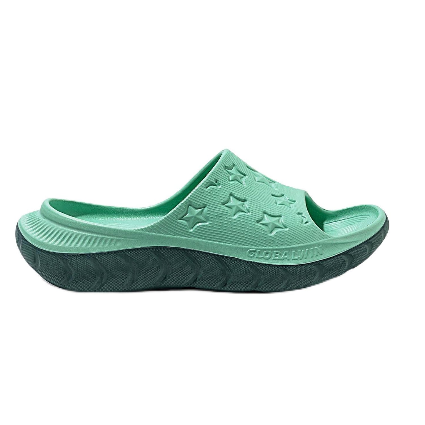 GLOBALWIN Sports Recovery Slides for Women Ava Sports Sandals With Comfortable Arch Support Indoor Outdoor Cloud Slippers Reduce Stress on Feet Lightweight Pillow Slides