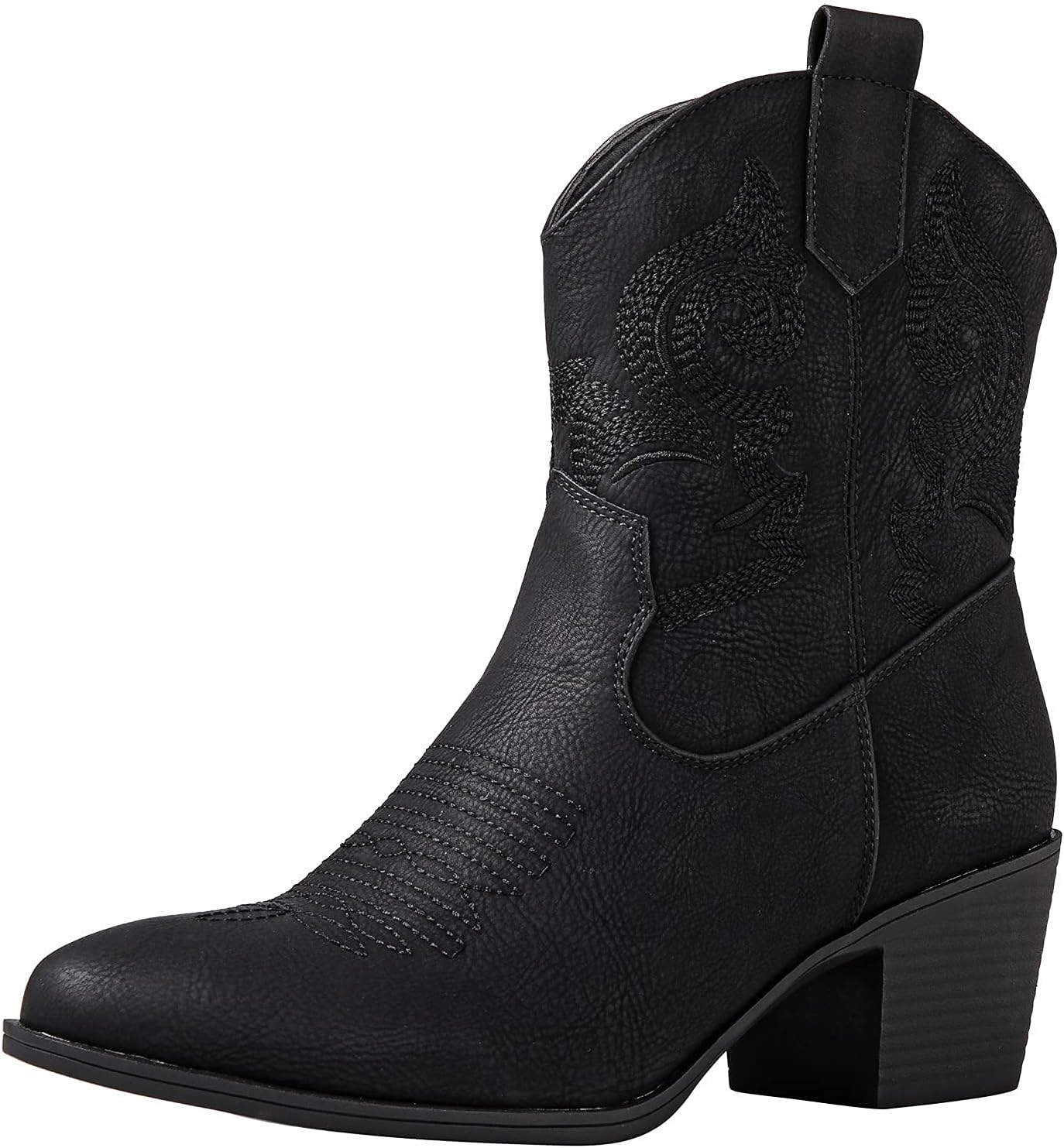 GLOBALWIN Women's The Western Wear Fashion Cowboy Cowgirl Free Birds Country Concert Disco Outfits Low Heel Walking Boots For Ladies
