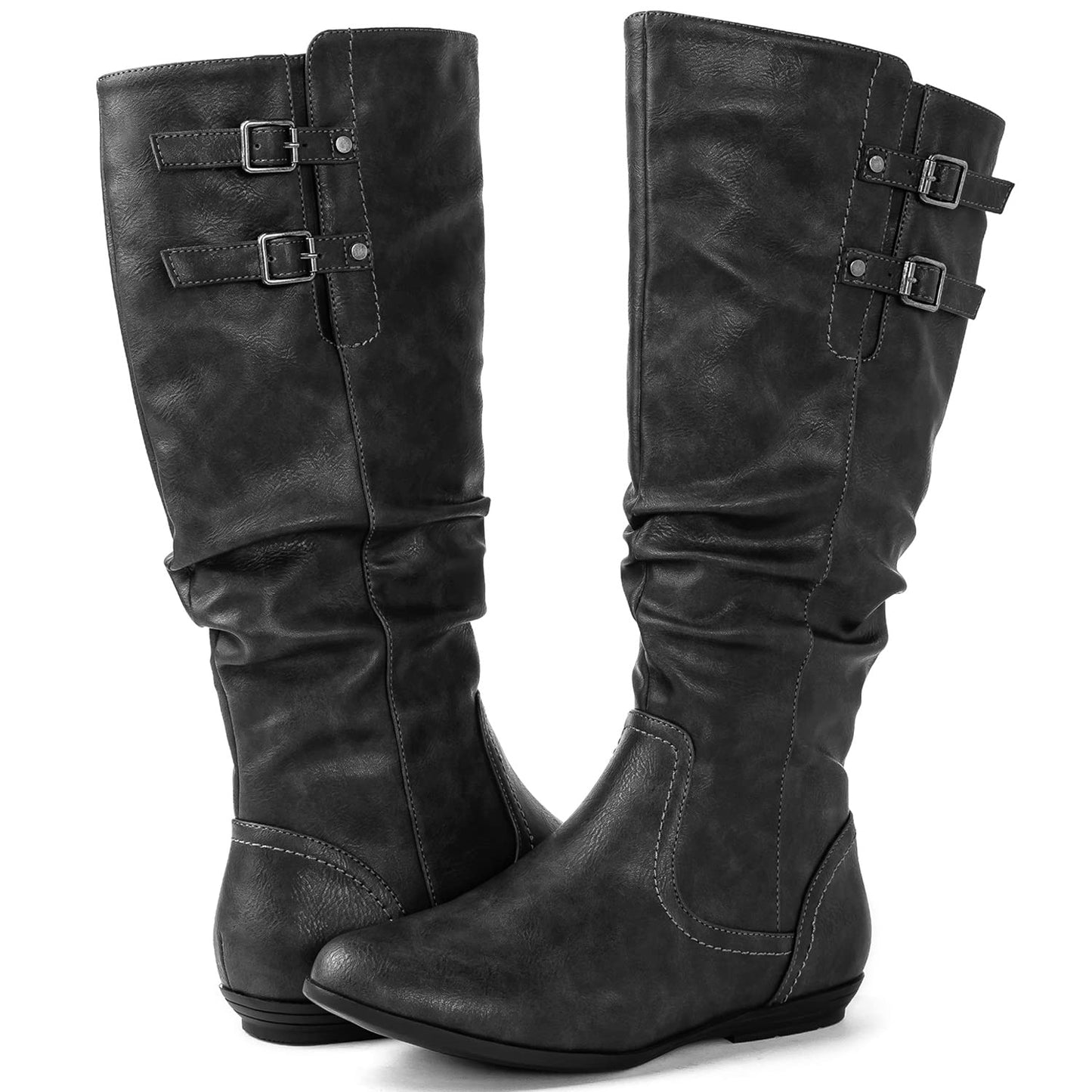 GLOBALWIN Women's Knee-High Boots Tall Fashion Dress Boots