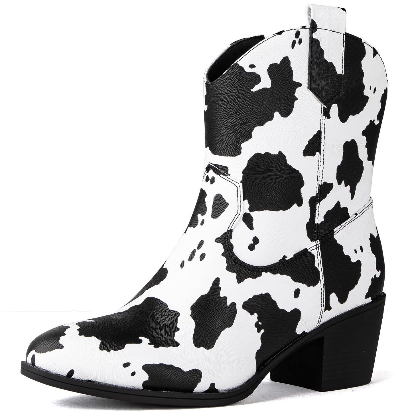 GLOBALWIN Women's The Western Wear Fashion Cowboy Cowgirl Free Birds Country Concert Disco Outfits Low Heel Walking Boots For Ladies