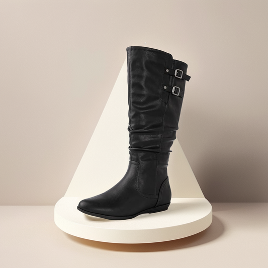 GLOBALWIN Women's Knee-High Boots Tall Fashion Dress Boots