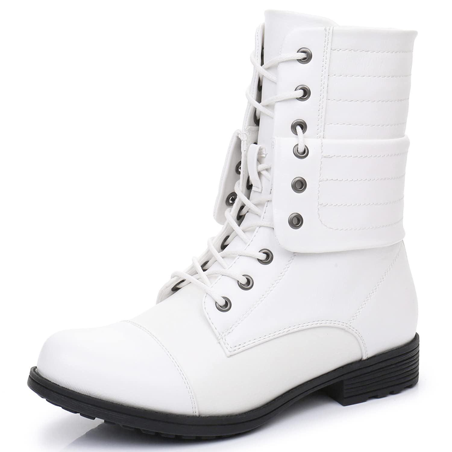 GLOBALWIN Women's Fashion Low Heels Lace Up Ankle Boots
