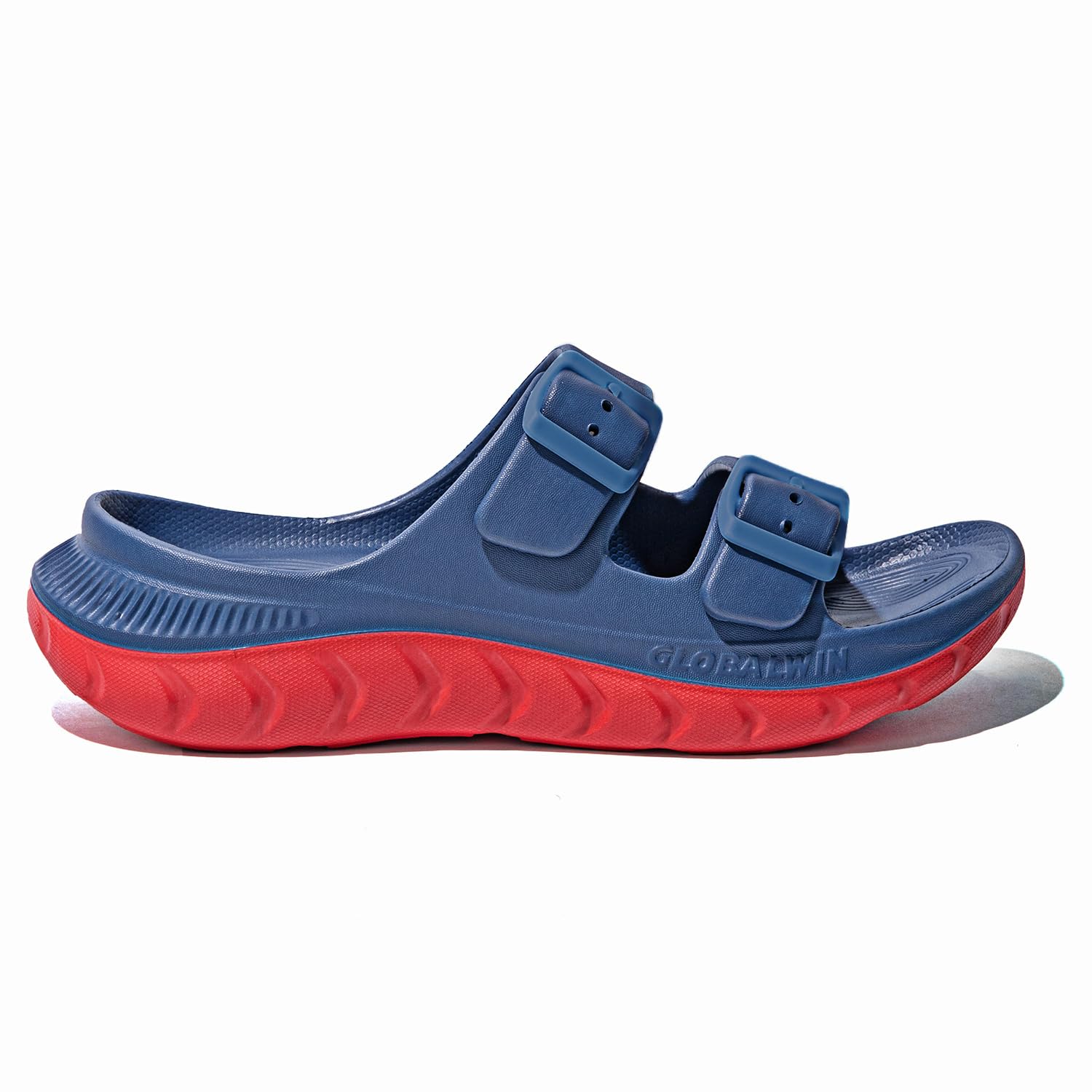 GLOBALWIN Recovery Slides For Women Mia Comfortable Sandals With Arch Support Indoor Outdoor Cloud Slippers Reduce Stress on Feet Lightweight