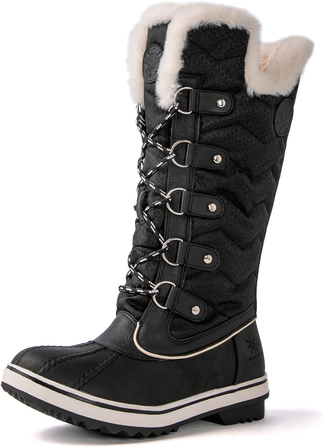 kingshow Women's Globalwin Mid Calf Waterproof Winter Boots Non-Slip Snow Boots For Women