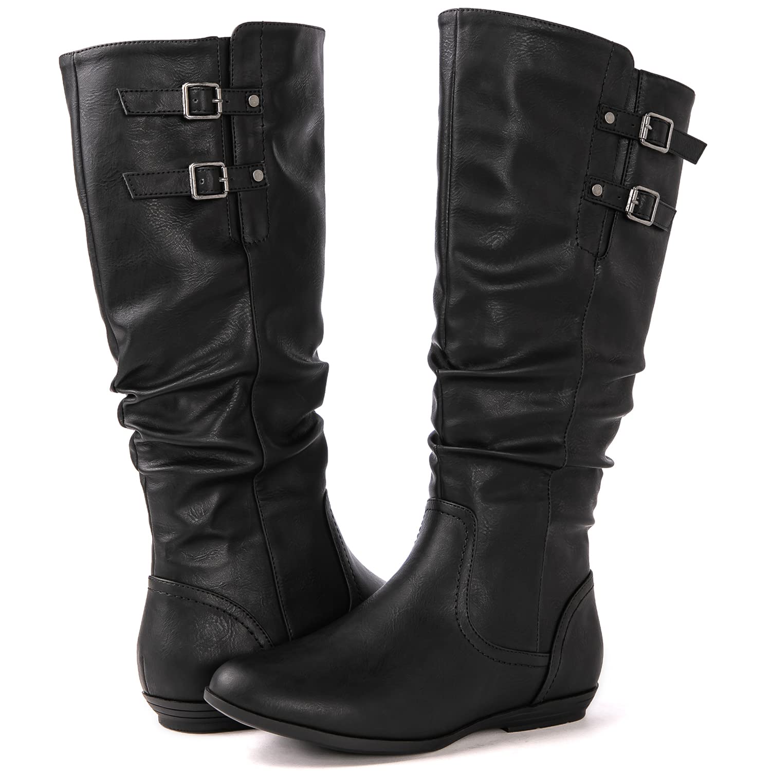 GLOBALWIN Women's Knee-High Boots Tall Fashion Dress Boots