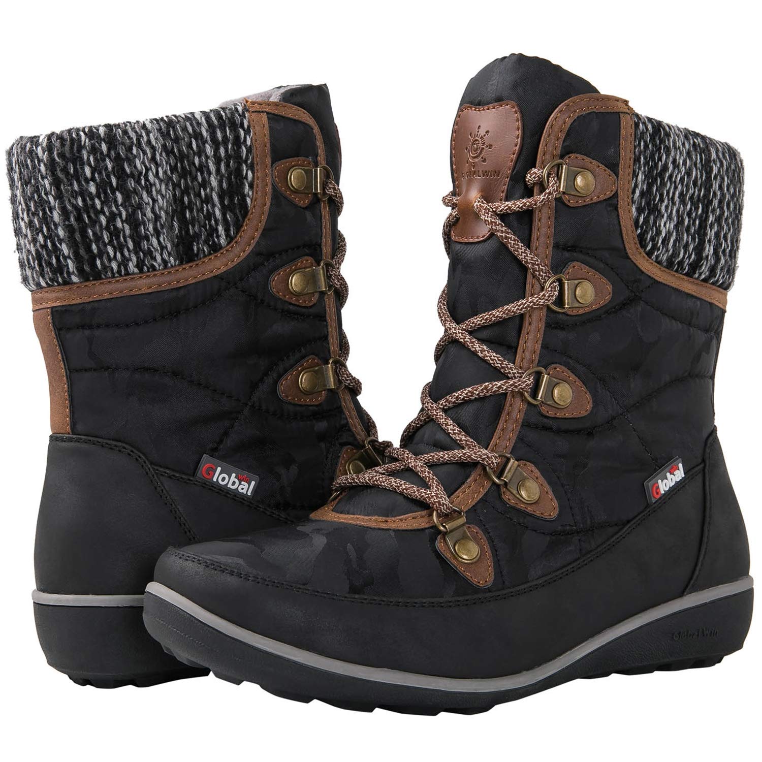 GLOBALWIN Women's Snow Boots Insulated Waterproof Winter Boots for Women Warm Fur Lined Booties