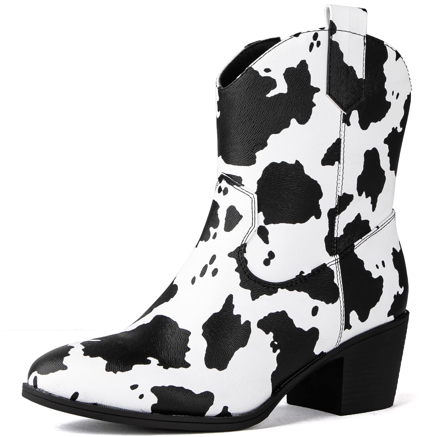 GLOBALWIN Women's The Western Wear Fashion Cowboy Cowgirl Free Birds Country Concert Disco Outfits Low Heel Walking Boots For Ladies