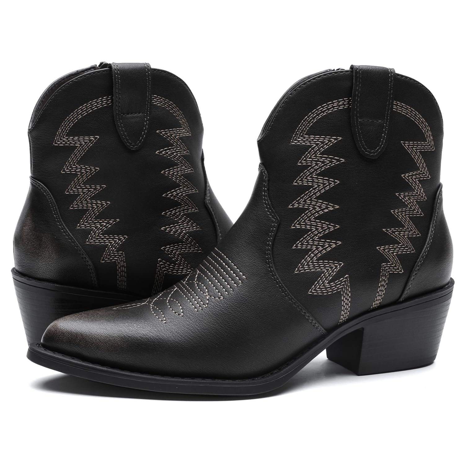 GLOBALWIN Women's Western Boots Ankle Cowboy Boots For Women