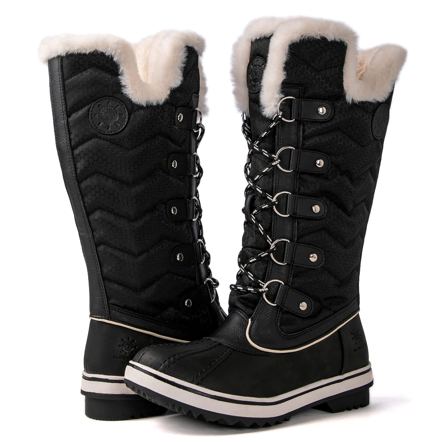 kingshow Women's Globalwin Mid Calf Waterproof Winter Boots Non-Slip Snow Boots For Women