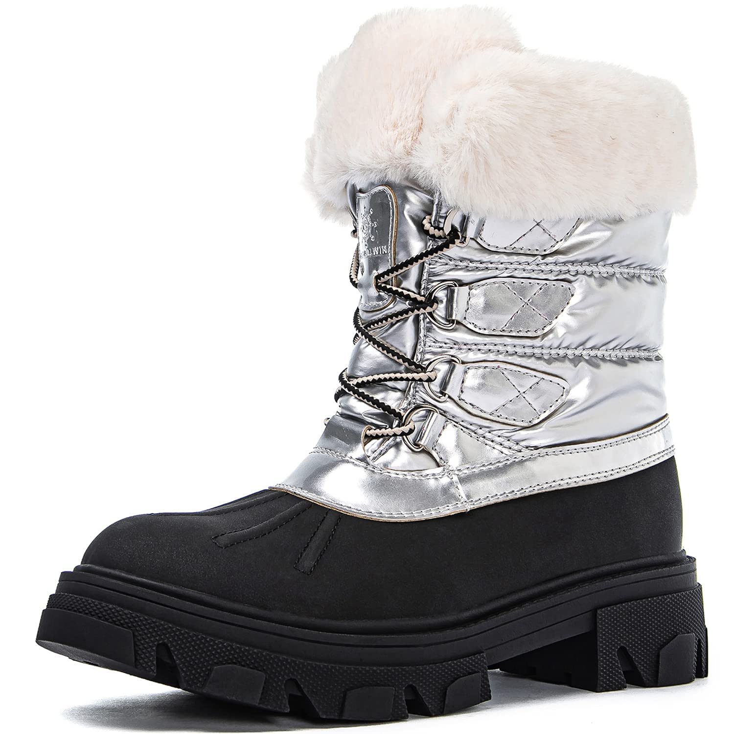GLOBALWIN Women's Snow Boots Ankle Winter Boots For Women