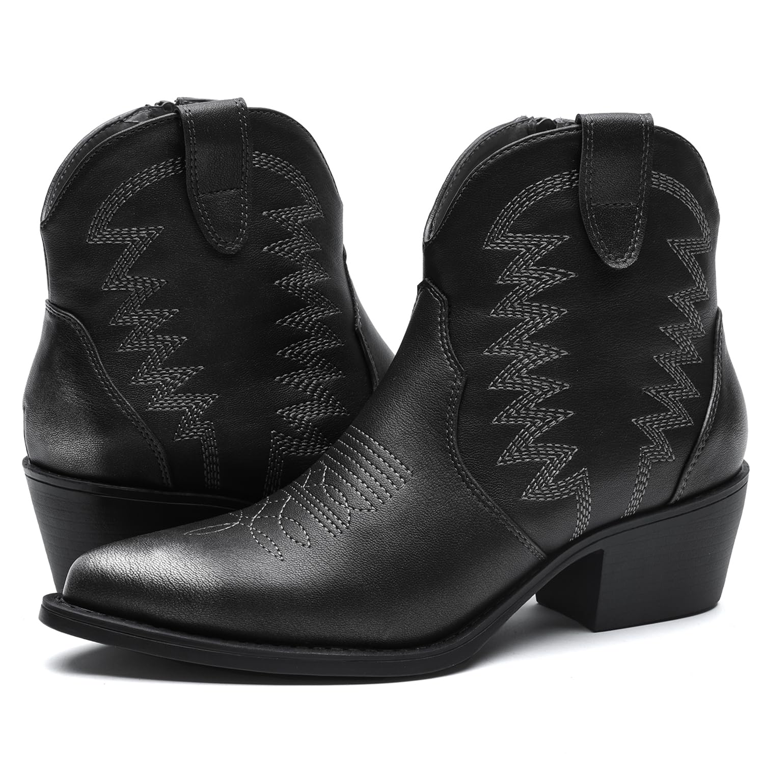GLOBALWIN Women's Western Boots Ankle Cowboy Boots For Women