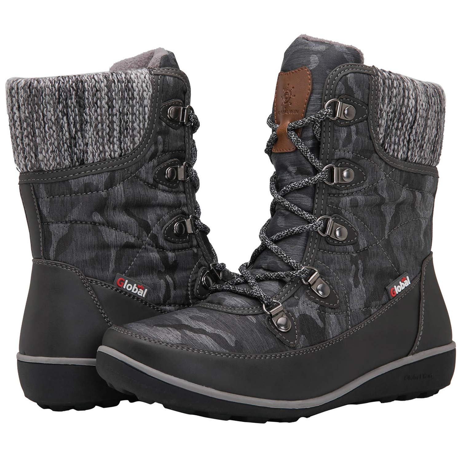 GLOBALWIN Women's Snow Boots Insulated Waterproof Winter Boots for Women Warm Fur Lined Booties