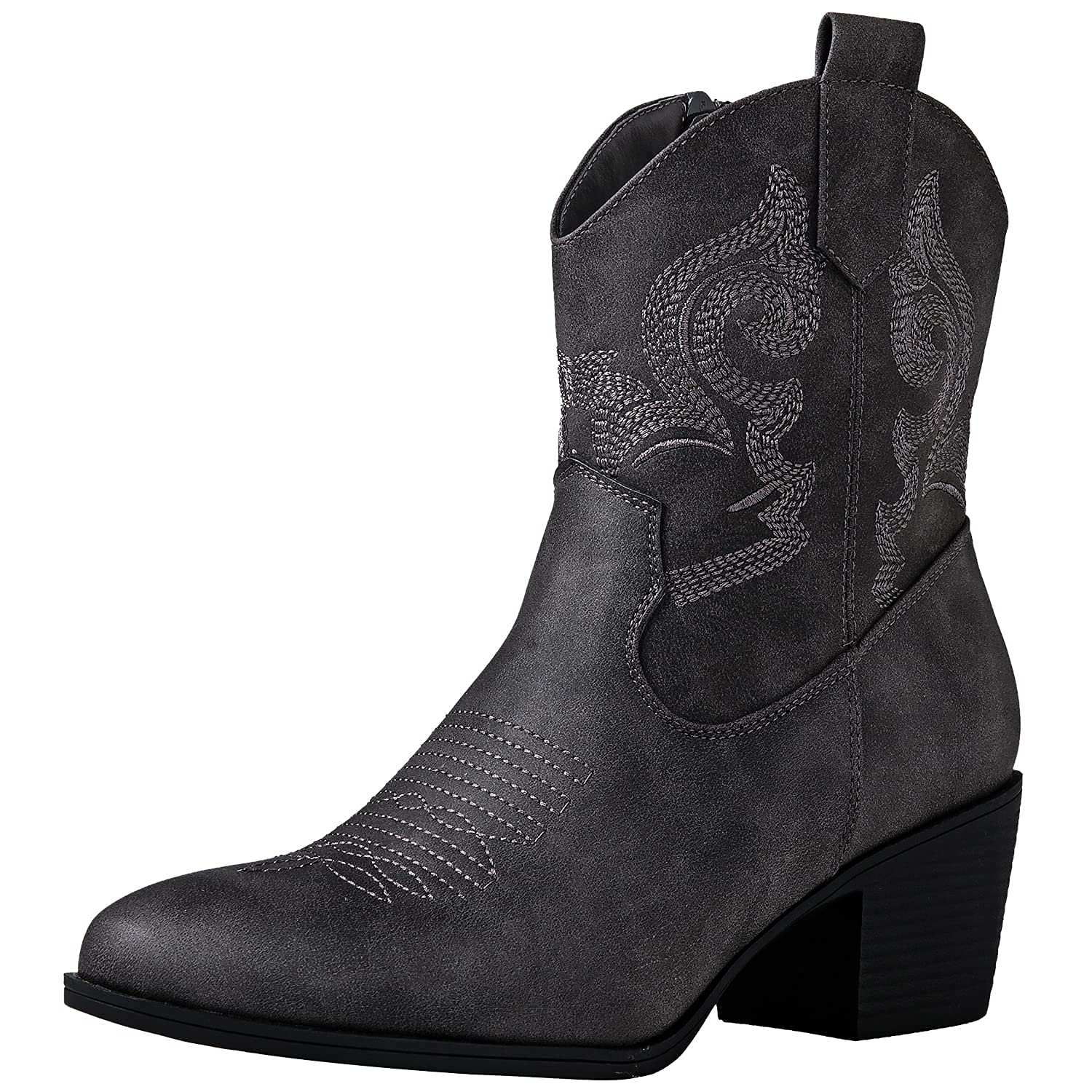 GLOBALWIN Women's The Western Wear Fashion Cowboy Cowgirl Free Birds Country Concert Disco Outfits Low Heel Walking Boots For Ladies